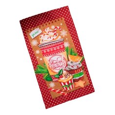 Доляна полотенце Тепла и уюта (2670991) кухонное 35х60 см красный/оранжевый