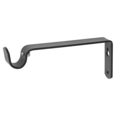 Кронштейн для карниза D20 однорядный 15 см, черный 5513115 Сима ленд