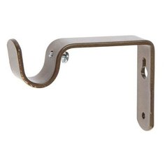 Кронштейн для карниза D20 однорядный 8 см, цвет коричневый металлик 5513118 Сима ленд