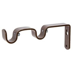 Кронштейн для карниза D20 двухрядный 8/15 см, цвет коричн., металлик 6436710 Сима ленд