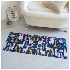 Ковер Этель "Ламы" 45*120 см, велюр, поролон 400г/м2 3922867