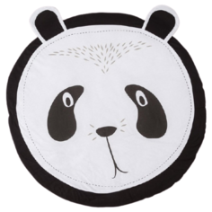 Ковер Крошка Я Панда (4429035), диаметр: 0.9 м, черный