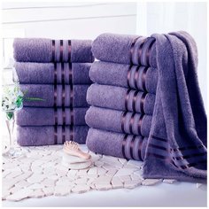 Доми Полотенце банное Harmonika Цвет: Сиреневый 70х130 см - 5 шт Dome