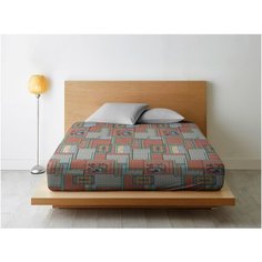 Простыня на резинке Ночь Нежна Алабама (розов.) осн. 9088-2 Бязь 120гр. 120х200х20 полоса новая