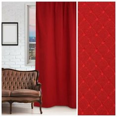 Классические шторы Yieshah Цвет: Красный Этель