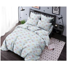 Детское Постельное белье Mishka-romantik Цвет: Голубой (145х215 см) Ночь Нежна