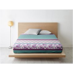 Простыня Ночь Нежна Валери (зелен.) осн. 7142-2 Поплин 2 сп. 215х175 полоса новая