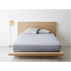 Простыня Ночь Нежна Валери (серый) комп. 7144-2 Поплин 1.5 сп. 215х147 полоса новая