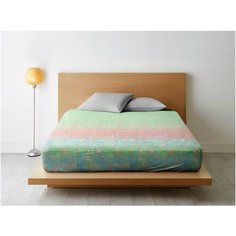 Простыня на резинке Ночь Нежна Утренняя свежесть (мята) 70005-2 Поплин 180х200х20 полоса новая