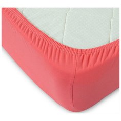 Душечка Простыня на резинке Audrea Цвет: Коралловый br10087 (160х200)