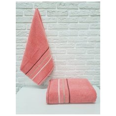 AMBIANCE Полотенце Deziree Цвет: Коралловый br20305 (50х90 см)