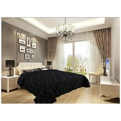 Покрывало Deana 4 Цвет: Черный br17872 (230х250 см) Diva Afrodita