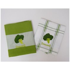 Tana Home Collection Кухонное полотенце Brokoli Цвет: Белый, Зелёный (45х70 см - 2 шт) br42128