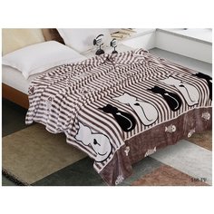 Cleo Плед Kisha цвет: коричневый, черный (180х200 см) br45116