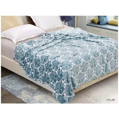 Cleo Плед Eleanor цвет: бирюзовый, белый (180х200 см) br45115