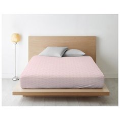 Ночь Нежна Простыня на резинке Журавли цвет: розовый br50332 (200х200)