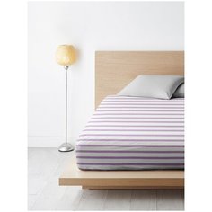 Ночь Нежна Простыня на резинке Нежный силуэт цвет: лиловый br50401 (90х200)