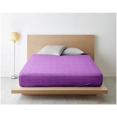 Ночь Нежна Простыня на резинке Вереск цвет: сиреневый br50689 (120х200)