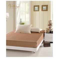 Valtery Простыня на резинке Monserrat Цвет: Коричневый br49880 (90х200)