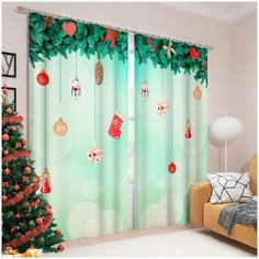 Сирень Фотошторы Январские каникулы цвет: зеленый br51918