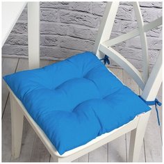 Однотонная подушка на стул Altali "Волна", P705-Z145/1, 41х41 см, хлопок, коллекция "Himalaya", цвет голубой