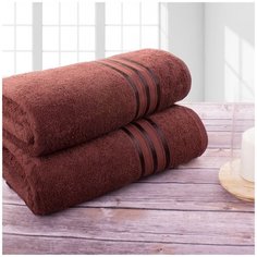 Доми Полотенце банное Harmonika Цвет: Кофейный 70х130 см - 2 шт Dome