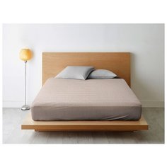 Простыня на резинке Ночь Нежна Лабиринт (коричн.) комп. 7757-10 Бязь 120гр. 120х200х20 полоса новая