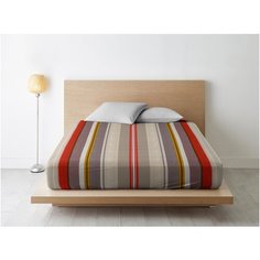 Простыня Ночь Нежна Стиль (серый) осн. 7087-1 Поплин 1.5 сп. 215х147 полоса новая