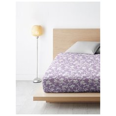 Простыня Ночь Нежна Нежный силуэт (лилов.) осн. 7533-2 Поплин ЕВРО 220х200 полоса новая