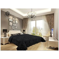 Покрывало Deana 1 Цвет: Черный br17890 (230х250 см) Diva Afrodita