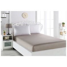 Karna Простыня на резинке Phoebe Цвет: Капучино br20988 (180х200)