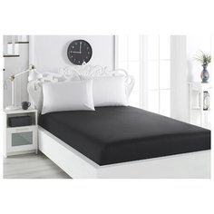 Karna Простыня на резинке Phoebe Цвет: Черный br20985 (180х200)