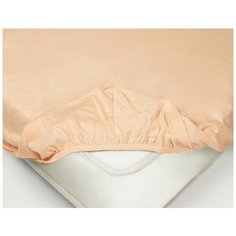 Простыня на резинке Chanel Цвет: Персиковый (180х200) Ecotex