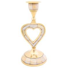 Ганг Подсвечник Helena Цвет: Золотой br25760 (7х7х16 см - 2 шт)