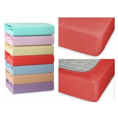 Cleo Простыня на резинке Derin Цвет: Коралловый br20930 (120х200 см)