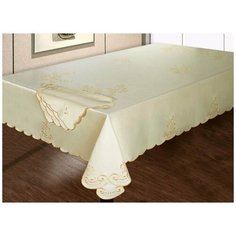 SL Скатерть + 6 салфеток Leontyne br23066 (180х210 см) Soft Line