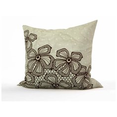 Декоративная подушка Кружевные Цветы (45х45) Stick Butik