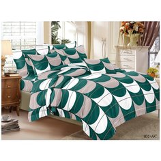 Cleo Постельное белье Hellen цвет: зеленый, серый (семейное) br38989