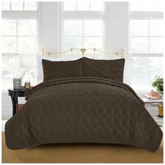 KARTEKS Покрывало Косичка цвет: коричневый (230х250 см) br44286