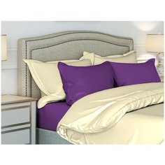 Ночь Нежна Простыня на резинке Баклажан br50254 (120х200)