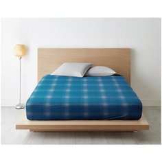 Ночь Нежна Простыня на резинке Сван цвет: синий br50629 (200х200)