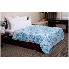 Ночь Нежна Покрывало Lunniy Svet Цвет: Голубой br52487 (180х200 см)