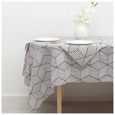 Доляна Скатерть + 4 салфетки Trend Цвет: Белый br54558 (145х200 см)