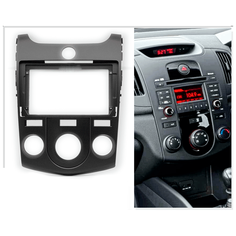 CARAV 22-414 (9" монтажная рамка для а/м KIA Cerato (TD), Forte (TD), Naza Forte 2009-12 (без климат контроля / черный))