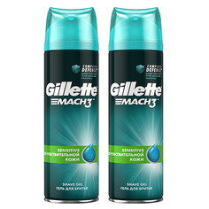 Гель для бритья Mach3 Complete Defense Гипоаллергенный Gillette, 2 шт., 200 мл