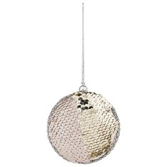 Елочное украшение Шар Цвет: Серебряный (8 см) Lefard