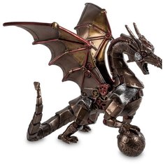 WS-296 Статуэтка в стиле Стимпанк Дракон с шаром Veronese