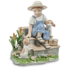 CMS-12/24 Статуэтка Мальчик со щенками (Pavone)