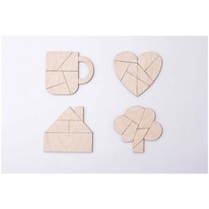 Головоломка IQ "Предметы" Сибирские игрушки