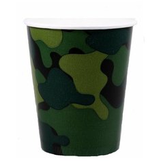 Стакан бумажный Милитари 250 мл 6 шт Сфера